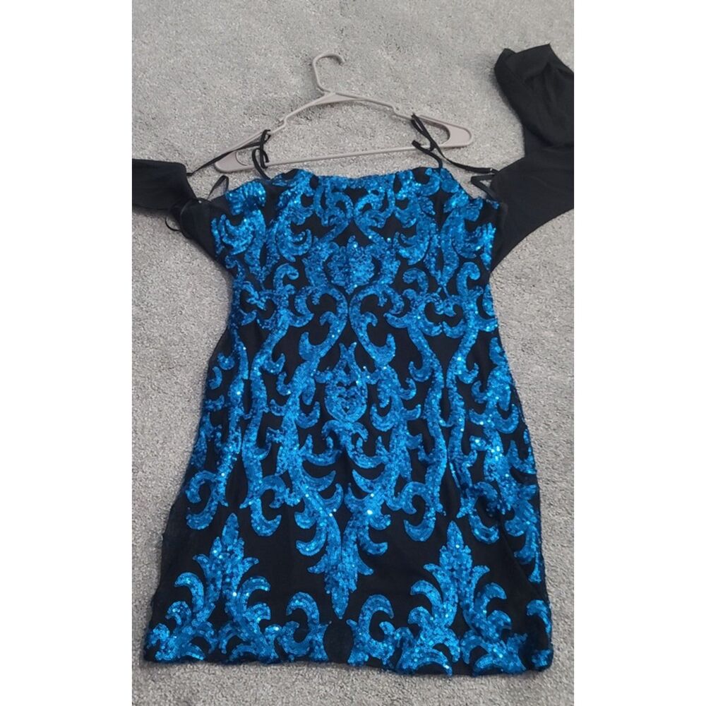 Blue Prom Dress Homecoming Dress Wedding Flower Girl Dress Size 15/16